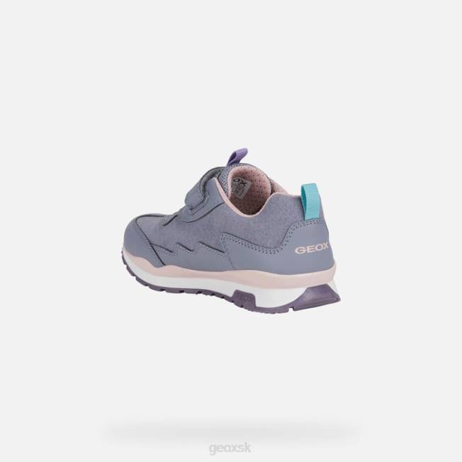 8ZHJ1240 šedá/ružová Geox pavel dievča