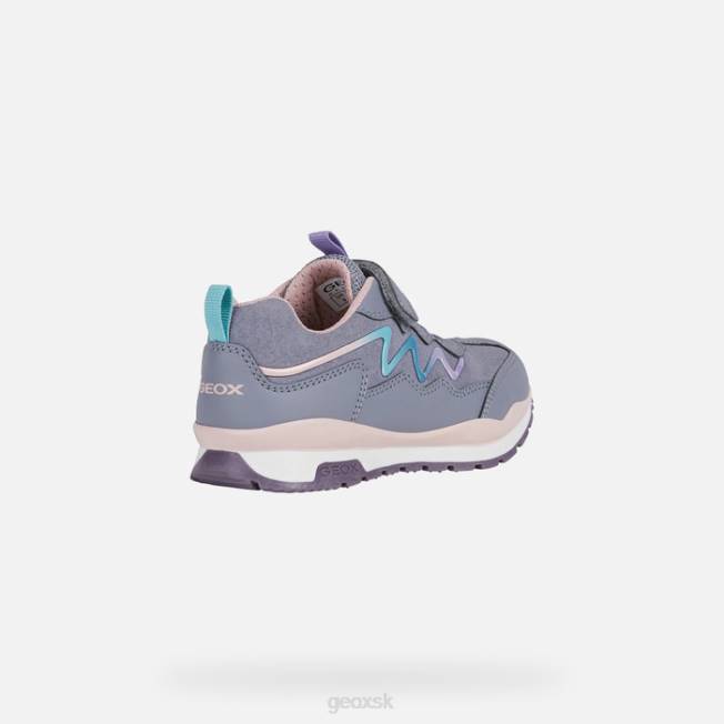 8ZHJ1240 šedá/ružová Geox pavel dievča