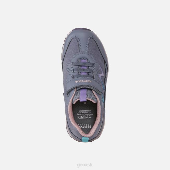 8ZHJ1240 šedá/ružová Geox pavel dievča