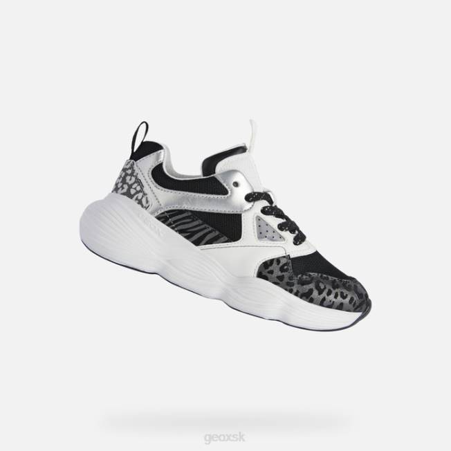 8ZHJ1244 čierna biela Geox bubblex dievča