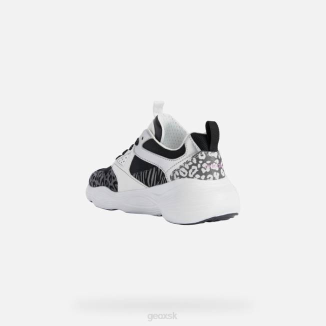 8ZHJ1244 čierna biela Geox bubblex dievča