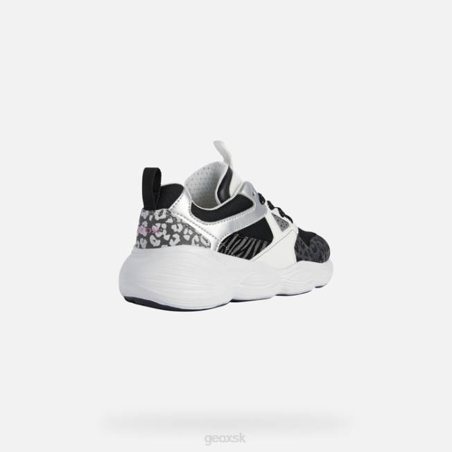 8ZHJ1244 čierna biela Geox bubblex dievča