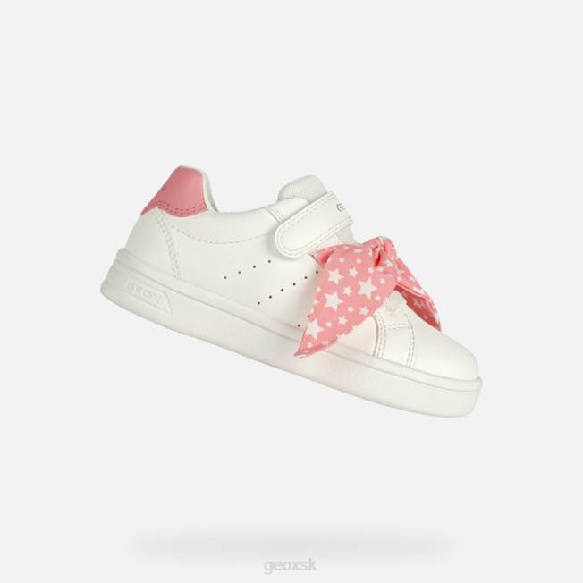 8ZHJ1890 biela/svetlý koral Geox djrock dievča