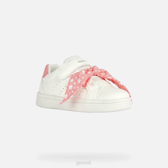 8ZHJ1890 biela/svetlý koral Geox djrock dievča