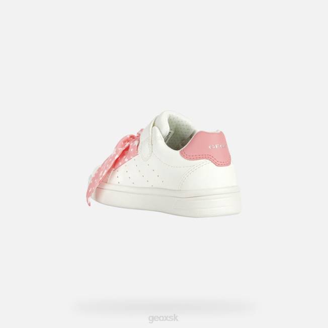 8ZHJ1890 biela/svetlý koral Geox djrock dievča