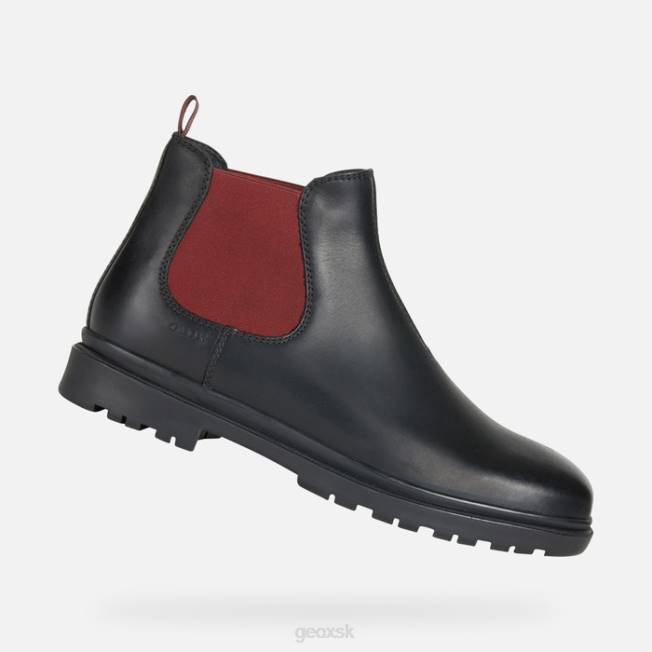 8ZHJ743 čierna/vínová Geox andalský muž