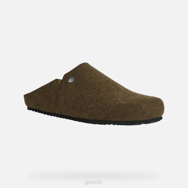 8ZHJ1821 tmavá oliva Geox ghita muž