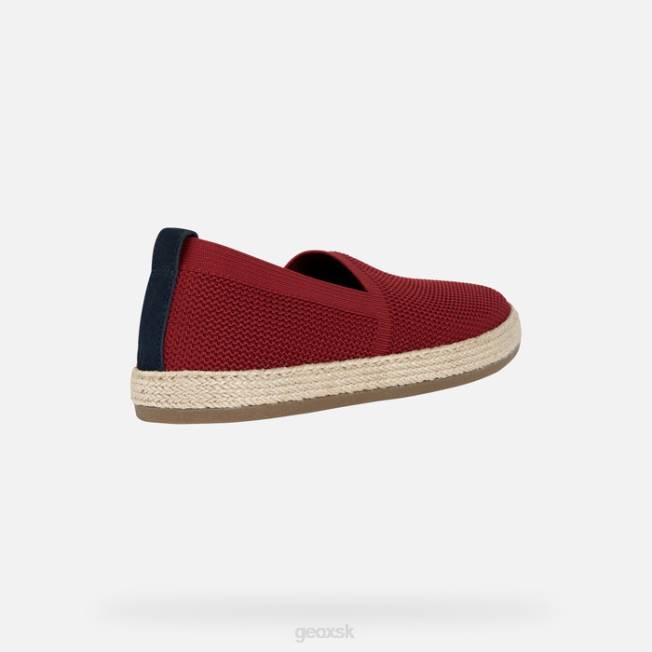 8ZHJ711 tmavo červená Geox pantelleria muž