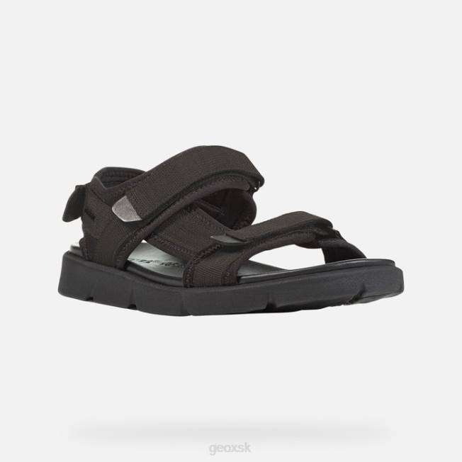 8ZHJ759 šedá/čierna Geox xand 2s muž