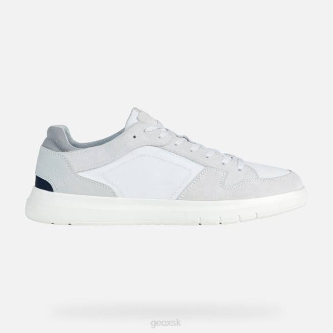 8ZHJ1778 sivobiela/biela Geox memediano muž