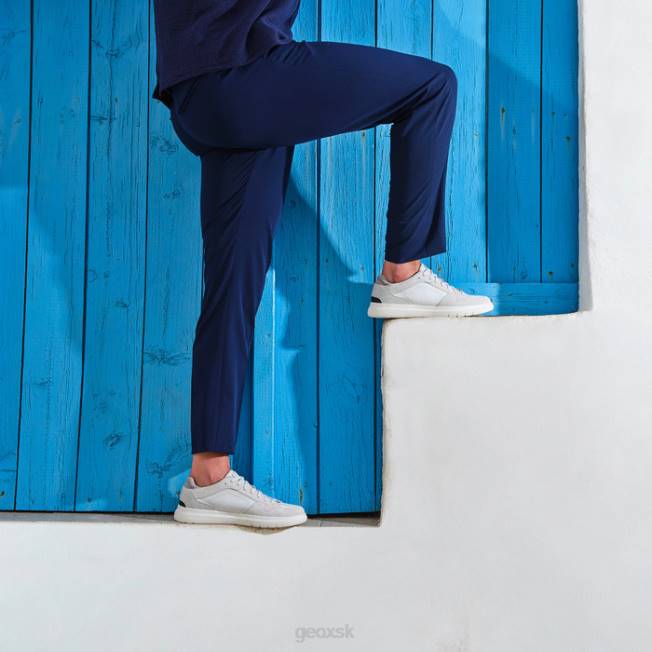 8ZHJ1778 sivobiela/biela Geox memediano muž