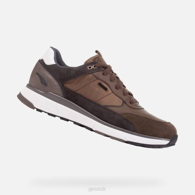 8ZHJ645 tmavá oliva Geox dolomia abx muž