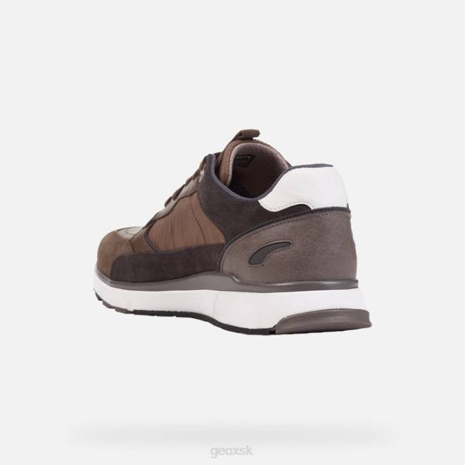 8ZHJ645 tmavá oliva Geox dolomia abx muž