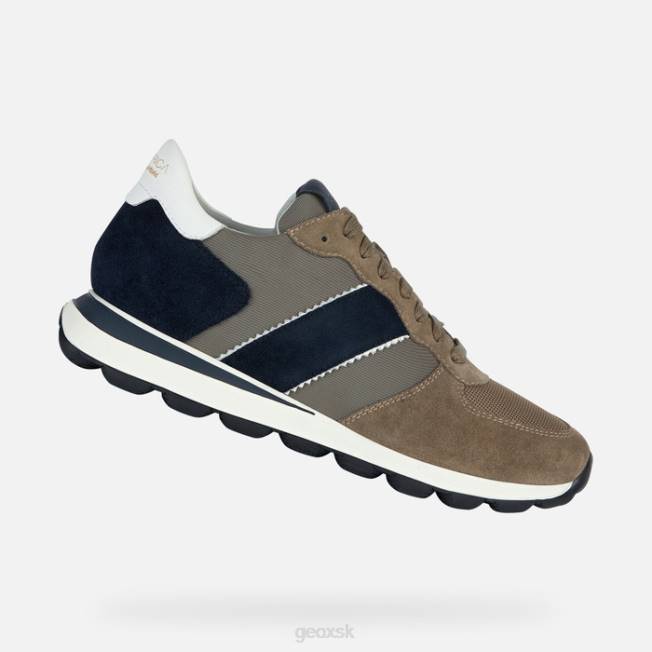 8ZHJ715 taupe/navy Geox spherica vseries muž