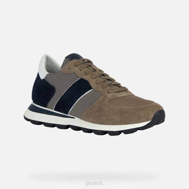 8ZHJ715 taupe/navy Geox spherica vseries muž