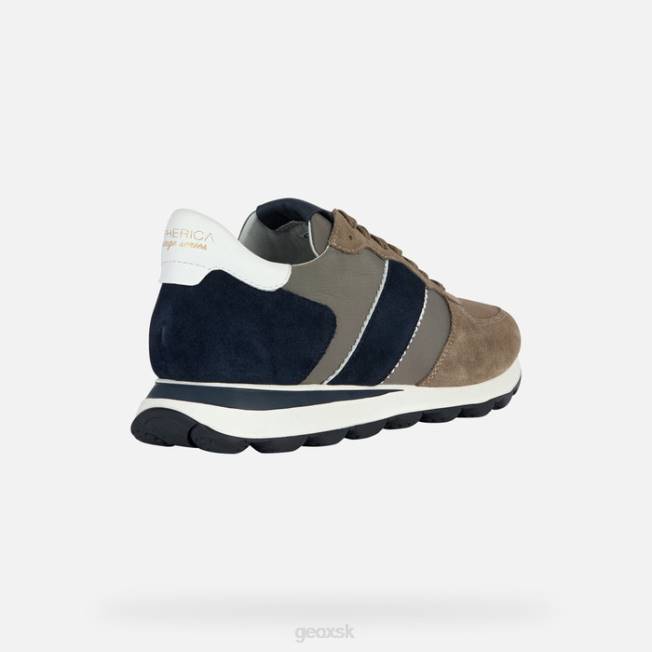 8ZHJ715 taupe/navy Geox spherica vseries muž