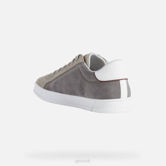 8ZHJ754 holubičia sivá/taupe Geox pieve muž