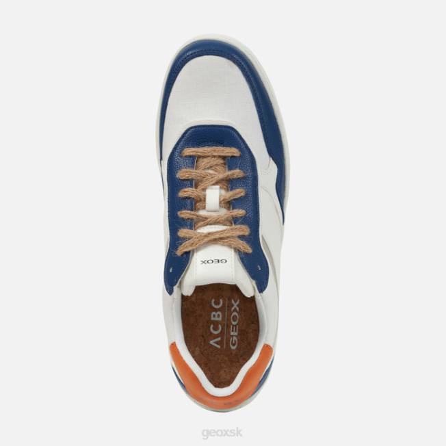 8ZHJ756 džínsy/biele Geox Warrens človek