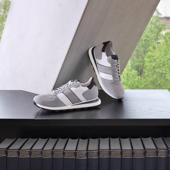 8ZHJ770 svetlo šedá/biela Geox spherica vseries muž