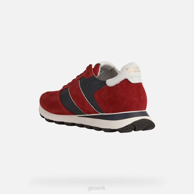 8ZHJ772 tmavo červená/námorná Geox spherica vseries muž