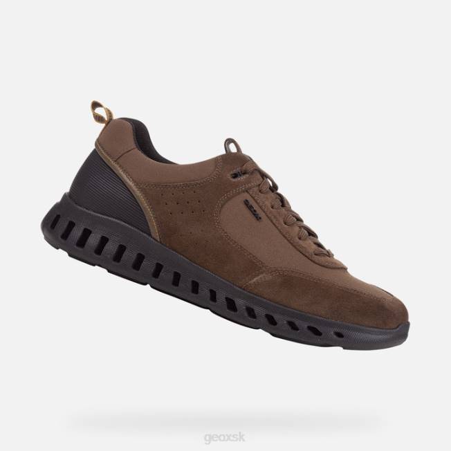 8ZHJ787 tmavá oliva Geox muž mimo prúdu