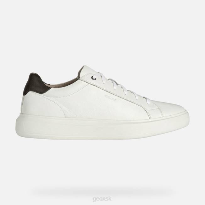 8ZHJ816 biela/dk hnedá Geox deiven man