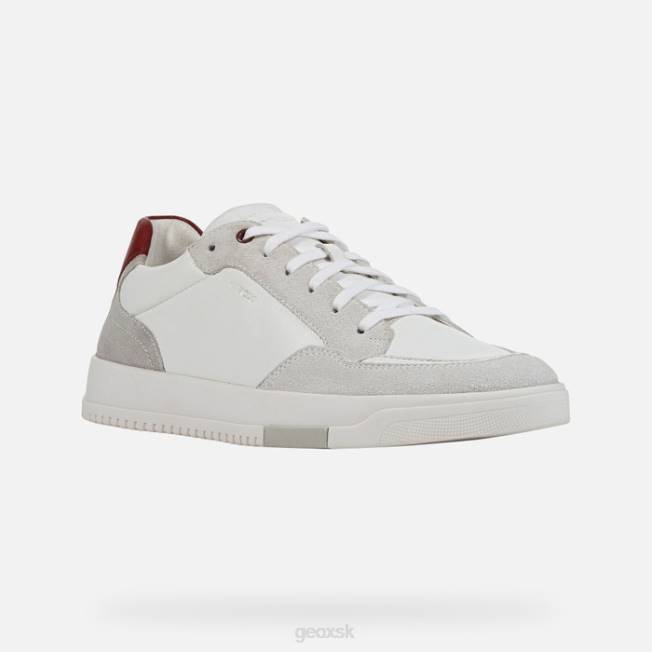 8ZHJ863 biela/dk červená Geox segnale muž