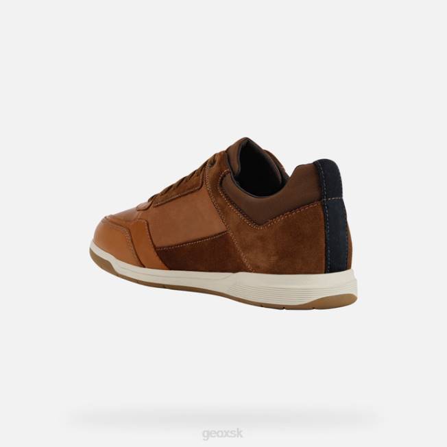 8ZHJ934 koňak/svetlo hnedá Geox spherica ec3 muž