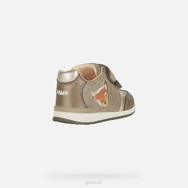 8ZHJ1499 dymovo sivá/platinová Geox rishon baby