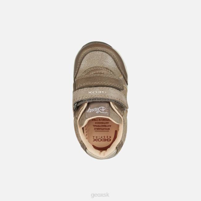 8ZHJ1499 dymovo sivá/platinová Geox rishon baby