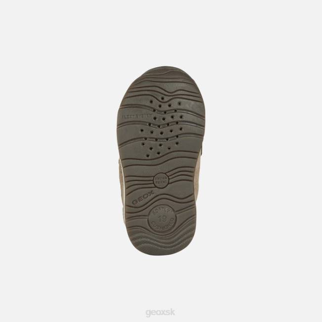 8ZHJ1499 dymovo sivá/platinová Geox rishon baby