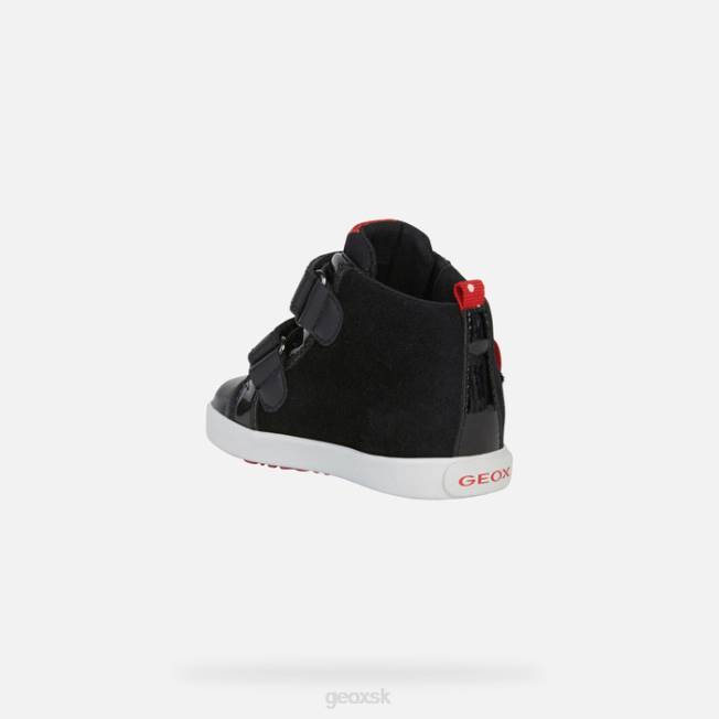 8ZHJ1607 čierna/červená Geox kilwi batoľa
