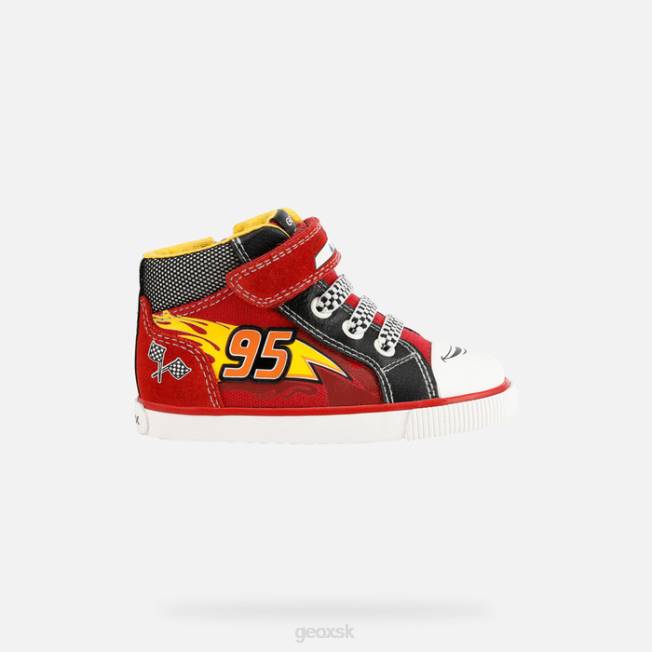 8ZHJ1622 červená čierna Geox kilwi batoľa