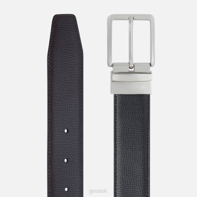 8ZHJ1799 káva/čierna Geox pás muž