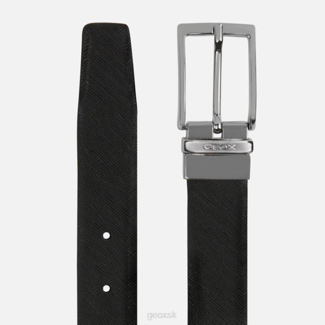 8ZHJ1800 čierna káva Geox pás muž