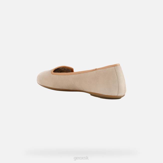 8ZHJ445 svetlo taupe/tmavá pokožka Geox palmaria žena