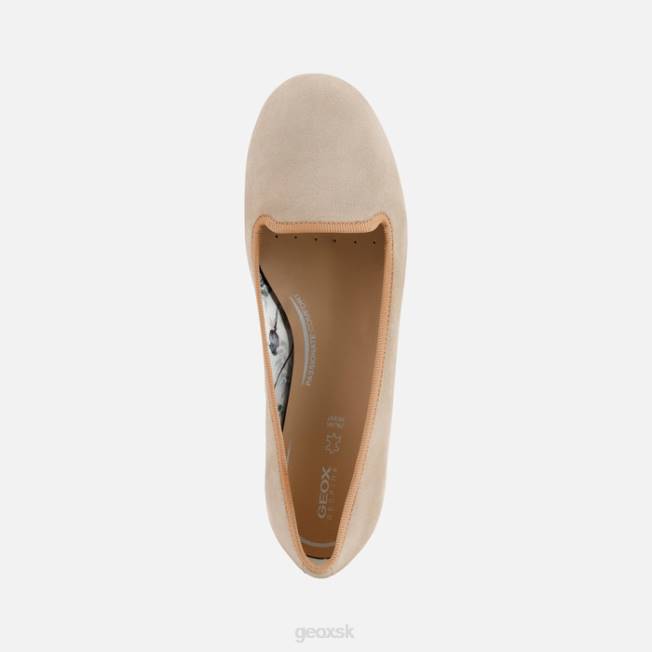 8ZHJ445 svetlo taupe/tmavá pokožka Geox palmaria žena