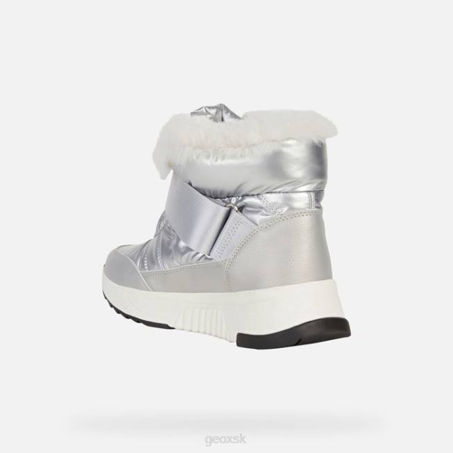 8ZHJ1703 strieborná/svetlosivá Geox falena abx žena