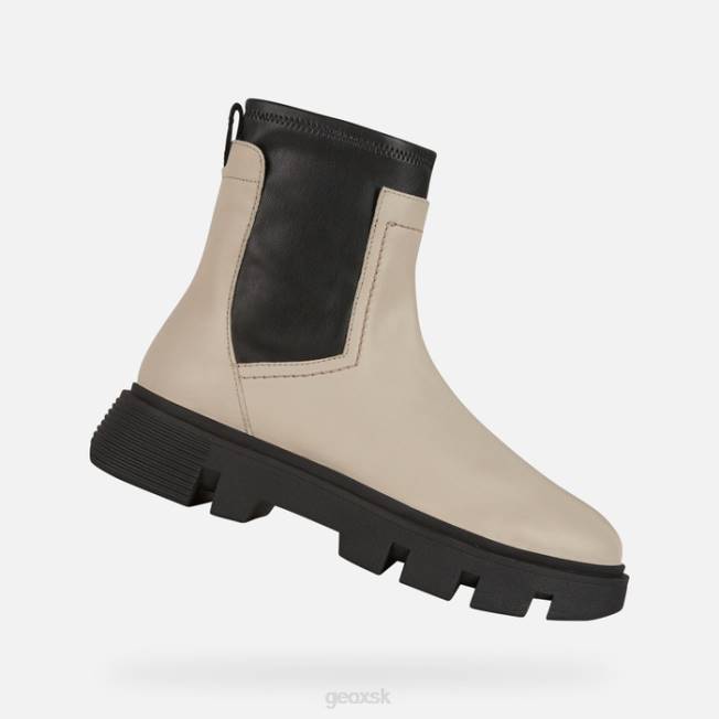 8ZHJ255 svetlo šedohnedá/čierna Geox divoká žena