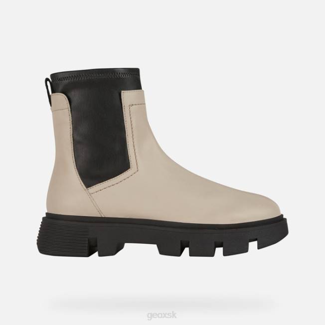 8ZHJ255 svetlo šedohnedá/čierna Geox divoká žena