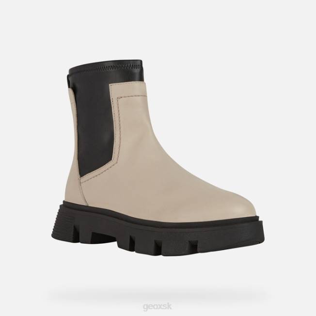 8ZHJ255 svetlo šedohnedá/čierna Geox divoká žena