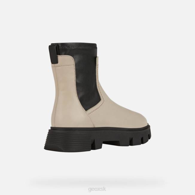 8ZHJ255 svetlo šedohnedá/čierna Geox divoká žena