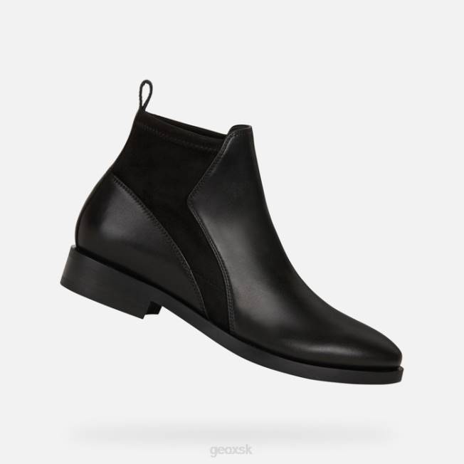 8ZHJ599 čierna Geox brogue žena