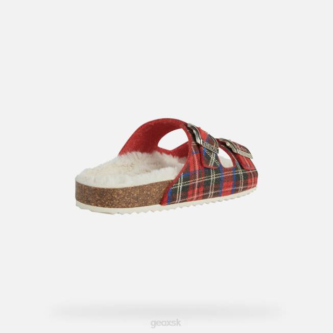 8ZHJ61 tmavo červená/červená Geox žena brionia