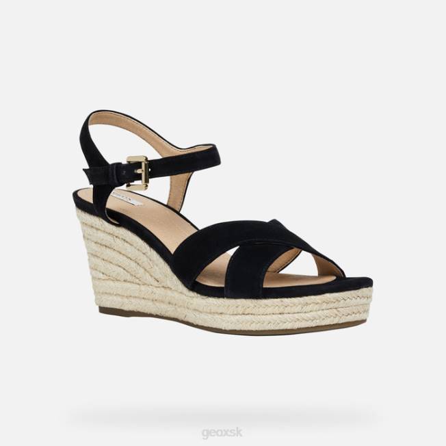 8ZHJ118 čierna Geox soleil žena