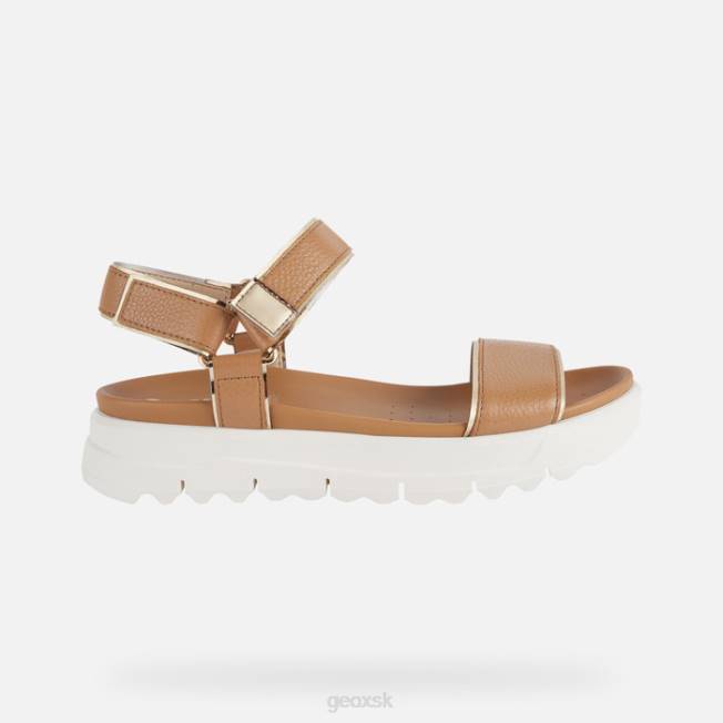 8ZHJ141 ťava/svetlé zlato Geox xand 2.1s žena