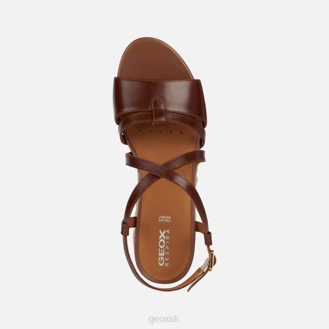 8ZHJ142 hnedá Geox ischia corda žena