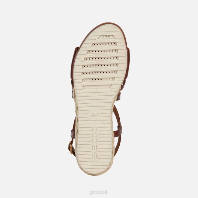 8ZHJ142 hnedá Geox ischia corda žena