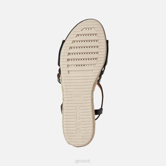 8ZHJ143 čierna Geox ischia corda žena