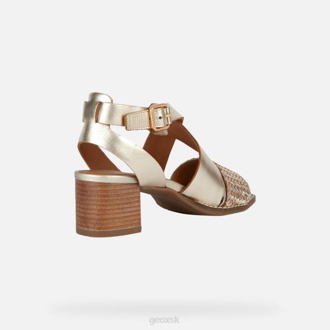 8ZHJ159 svetlo zlatá Geox pôvabná stredná žena